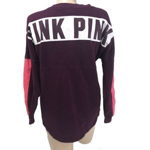 Victoria Secret PINK Maroon Long Sleeve T Shirt XS